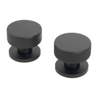 Ручки дверные ALLUR ART COLLECTION "IDEALE" BL (57150), матовый чёрный