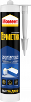 Герметик силиконовый санитарный Момент, 280 мл., (прозрачный)