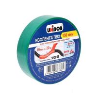 Изолента UNiBOB 19 мм x 20 м, зелёная