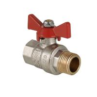 Кран шаровой VALTEC "BASE", 3/4", внутренняя/наружная резьба, бабочка