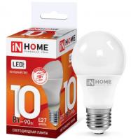 Лампа LED IN HOME A60-VC, 10 Вт, Е27, 6500 К, 230 В, 900 лм