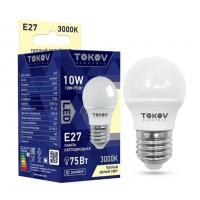 Лампа LED TOKOV, G45, 10 Вт, Е27, 3000 К, 230 В