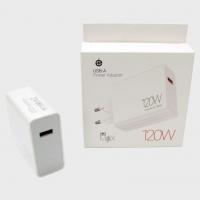 Зарядное устройство сетевое, 1хUSB, 220 В, 120 Вт, белое