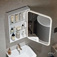 Шкаф-зеркало Alavann "Cosmetic Light", 50 см, с подсветкой и приближением