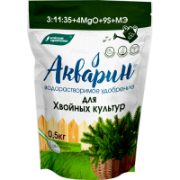 Удобрение БХЗ "Акварин" для хвойных культур, водорастворимое 0,5 кг