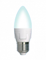 Лампа Uniel LED C37, Е14, 7 Вт, 4000 К, матовая, диммируемая