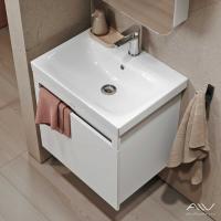Умывальник + тумба Alavann "Cosmetic", 60 см, подвесная (умывальник Cersanit "Moduo" 60)