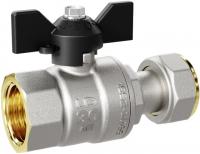 Кран шаровой LD Pride 3/4", накидная гайка, бабочка