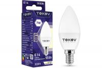 Лампа LED TOKOV, C37, 7 Вт, Е14, 3000 К, 230 В