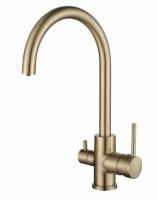 Смеситель для кухни KAISER "Merkur" Bronze 26744-3 (с подключением фильтра для питьевой воды)