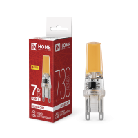 Лампа LED IN HOME JCD-COB, G9, 230 В, 7 Вт, 4000 К, 730 лм