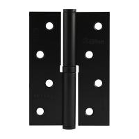 Петля НОРА-М 750-4" STD, правая, без колпачка, 100х70х2,5 мм, чёрная
