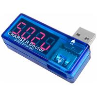 Тестер USB цифровой вольтметр-амперметр "CHARGER DOCTOR", 3-7 В, 0-2,5 А