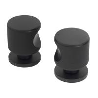Ручки дверные ALLUR ART COLLECTION "MAXIMA" BL (58150), матовый чёрный