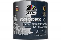 Грунт-эмаль по ржавчине 3 в 1 глянцевая düfa CORREX, RAL 3005 винно-красная, 2 л