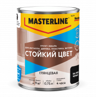 Грунт-эмаль MASTERLINE "Стойкий цвет", RAL 9003 белый 0,75 л