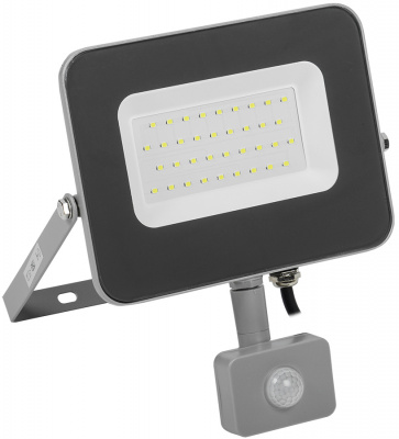 Прожектор LED IEK СДО-7-30Д, 30 Вт, с датчиком движения, IP54