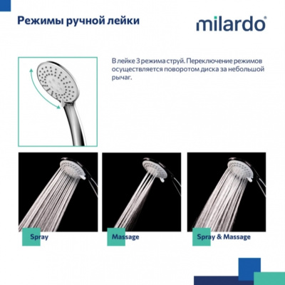 Смеситель для ванны milardo "Duplex" DUPSBL2M10, с длинным изливом