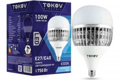 Лампа LED TOKOV НР, 100 Вт, Е27/Е40, 6500 К, 230 В