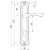 Ручки на планке PUNTO HANDLE90.CRONA.18-85 СР, хром