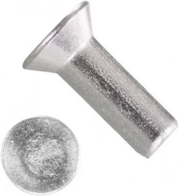 Заклёпка алюминиевая, потайная головка 2,5х6
