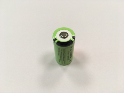 Аккумулятор высокоёмкостный 16340 Li-ion, 3,7 В, 1500 мАh (CR123)