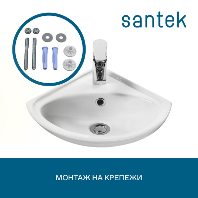 Умывальник Santek "Ирис" 36 см, угловой