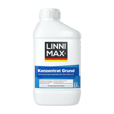 Грунтовка LINNIMAX KONZENTRAT GRUND глубокого проникновения 0,9 л