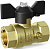 Кран шаровой LD Pride G1/2"-M20, г/г, для манометра, с воздухоотводчиком