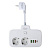 Удлинитель amper T2535W, 2 розетки, 3xUSB, 1xType-C, 0,2 м, 1 кнопка, белый, 10А, 3x0,75 мм