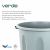 Бак для мусора verde "FENIX" универсальный, с крышкой, 30х45х52 см, серый, 40 литров Бак для мусора verde "FENIX" универсальный, с крышкой, 30х45х52 см, серый, 40 литров