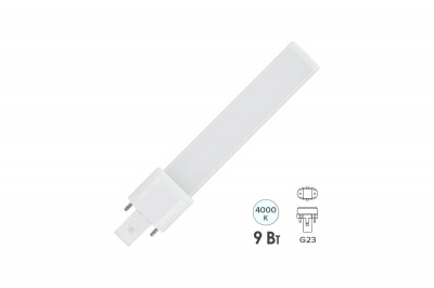 Лампа КЛЛ FL-LED, G23, 9 Вт, 4000 К, 900 лм