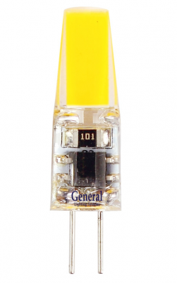 Лампа LED-СОВ General, G4, 3 Вт, 2700 K, 220 В, 37,5х10 мм