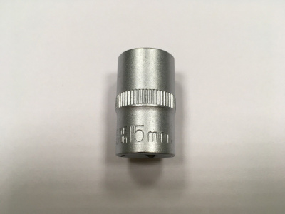 Головка шестигранная Варяг, 1/2", 15 мм