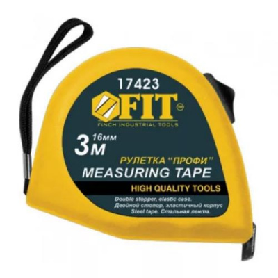 Рулетка FIT "Профи", 3 м x 16 мм, магнитный зацеп