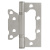 Петля ISPARUS 800-4, без врезки, 100x74x2,5 мм, матовый никель