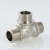 Тройник 1/2", наружные резьбы, латунный, Valtec Тройник 1/2", наружные резьбы, латунный, Valtec