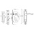 Замок врезной PUNTO Lockset15 Crona 4061-3 SN, матовый никель