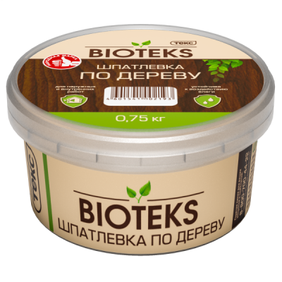 Шпатлёвка по дереву ТЕКС "BIOTEKS", сосна 0,75 кг