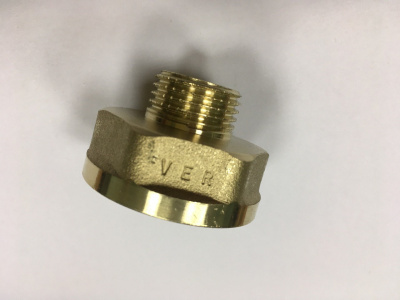 Переходник 1/2" н. x 1" в., латунный, ViEiR
