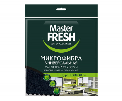 Салфетка из микрофибры Master FRESH, универсальная, 30x30 см