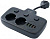 Удлинитель amper T2435B, 2 розетки, 3xUSB, 1xType-C, 0,2 м, 3 кнопки, чёрный, 10А, 3х0,75 мм