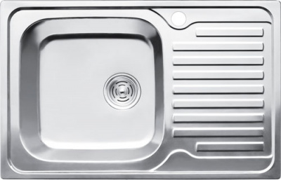 Мойка KAISER KSS-7850L, 780х500х180 мм, левая, прямоугольная, нерж.