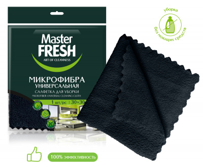 Салфетка из микрофибры Master FRESH, универсальная, 30x30 см