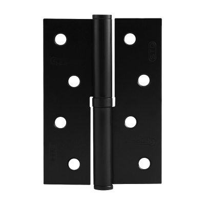 Петля НОРА-М 750-4" STD, левая, без колпачка, 100х70х2,5 мм, чёрная