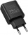 Зарядное устройство сетевое, 1хUSB, 220 В, чёрное, 2,4 А, дисплей: напряжение/сила тока