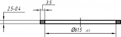 Прокладка 1½"x40