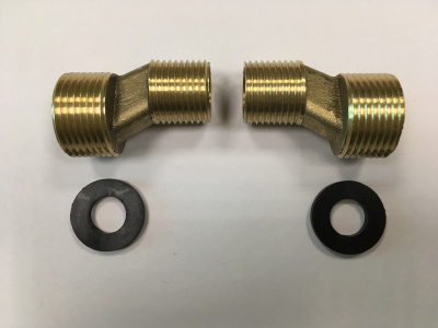 Эксцентрики для смесителя D-lin 65211, 1/2"x3/4" (пара)