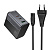 Зарядное устройство сетевое 1хUSB, 2хType-C, 220 В, 70 Вт, чёрное