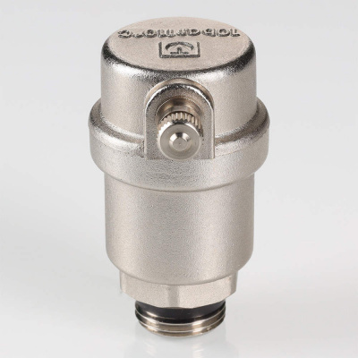Воздухоотводчик VALTEC 1/2" автоматический (латунный нкелированный ниппель)